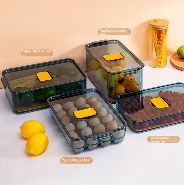 storage bottles & jars kitchen refrigerator box plastic container refrigerated food egg seal large capacity
storage bottles & jars kitchen refrigerator box plastic container refrigerated food egg seal large capacity