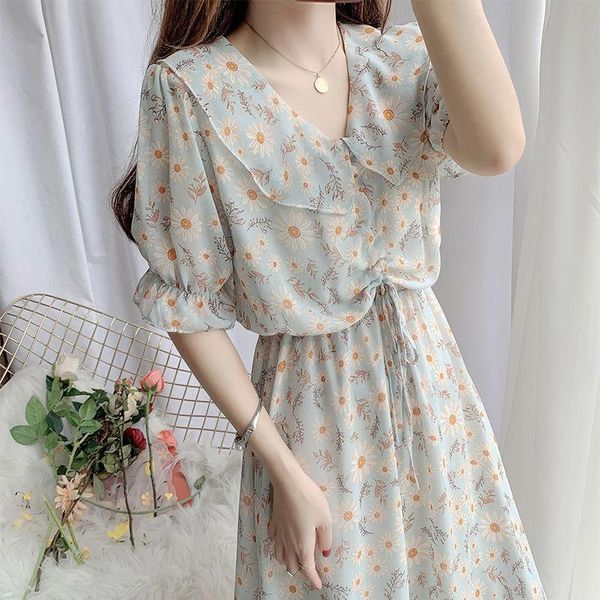 floral skirt summer doll collar chiffon dress long sophisticated expansion woman vestido de mujer femme robe casual dresses, Black;gray
floral skirt summer doll collar chiffon dress long sophisticated expansion woman vestido de mujer femme robe casual dresses, Black;gray