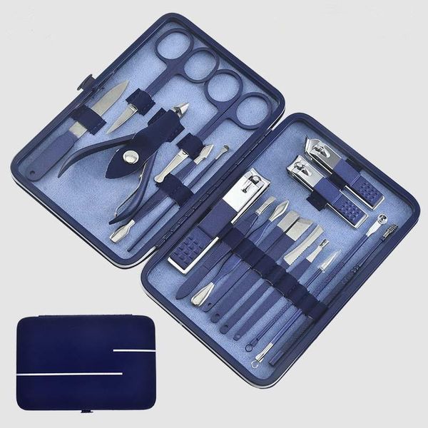 nail art kits 4/7/10/12/15/18 pcs/set stainless steel manicure set blue beauty clippers eyebrow scissors dead skin shovel foot file kit
nail art kits 4/7/10/12/15/18 pcs/set stainless steel manicure set blue beauty clippers eyebrow scissors dead skin shovel foot file kit