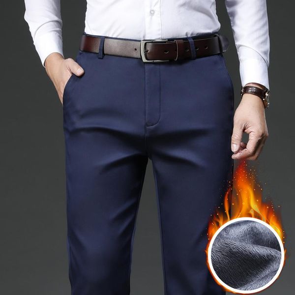 men's pants 2021 winter brand fleece thick warm fit straight trousers business casual high waist lyocell classic drop, Black
men's pants 2021 winter brand fleece thick warm fit straight trousers business casual high waist lyocell classic drop, Black