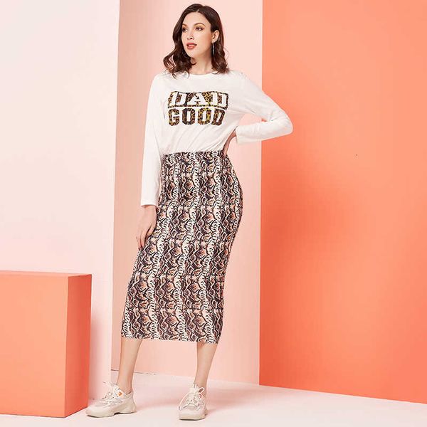 casual dresses mai&fun fashion womens set plus slogan graphic long sleeve tshirt snake bodycon midi skirt sets ras9, Black;gray
casual dresses mai&fun fashion womens set plus slogan graphic long sleeve tshirt snake bodycon midi skirt sets ras9, Black;gray