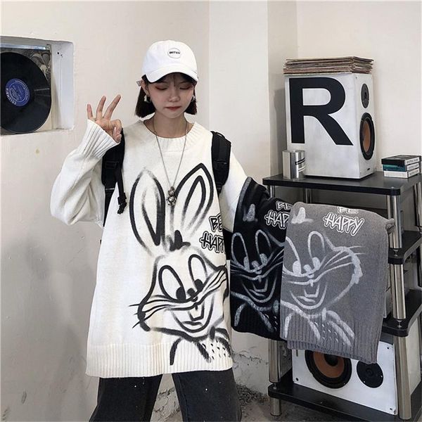 harajuku loose sweaters women gothic punk pattern oversized sweater long sleeve female streetwear knit women's, White;black
harajuku loose sweaters women gothic punk pattern oversized sweater long sleeve female streetwear knit women's, White;black