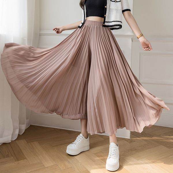 pants high skirt women elastic waist chiffon pleated femme 2021 summer boho beach wide legs pants trousers plus size, Black;white
pants high skirt women elastic waist chiffon pleated femme 2021 summer boho beach wide legs pants trousers plus size, Black;white