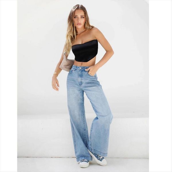 flare pant vintage denim womens jeans high waist fashion stretch pocket trousers plus size wide leg, Blue
flare pant vintage denim womens jeans high waist fashion stretch pocket trousers plus size wide leg, Blue