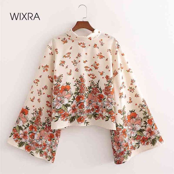 wixra womens floral blouse full flare sleeve loose shirts bow lace up high street lady clothes blusas 210419, White
wixra womens floral blouse full flare sleeve loose shirts bow lace up high street lady clothes blusas 210419, White