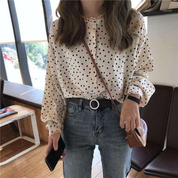 polka dot long sleeve shirts for women clothes korean o-neck single-breasted loose blouses sweet style ladies spring autumn women's &, White
polka dot long sleeve shirts for women clothes korean o-neck single-breasted loose blouses sweet style ladies spring autumn women's &, White