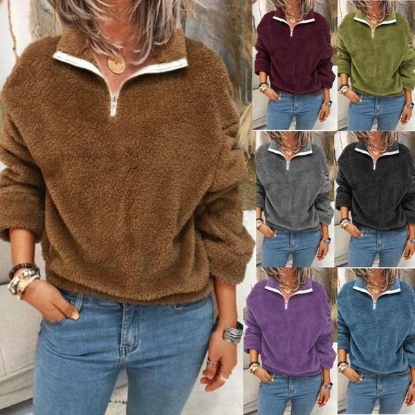 women's hoodies & sweatshirts plus size reversible fleece hoodie fall fashion pullovers solid lapel long sleeves casual lugentolo, Black
women's hoodies & sweatshirts plus size reversible fleece hoodie fall fashion pullovers solid lapel long sleeves casual lugentolo, Black
