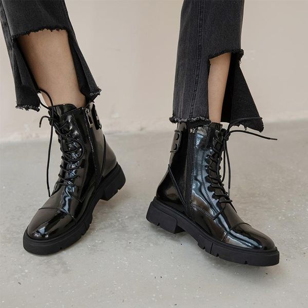 boots 2021 autumn product european and american style fashionable locomotive, Black
boots 2021 autumn product european and american style fashionable locomotive, Black