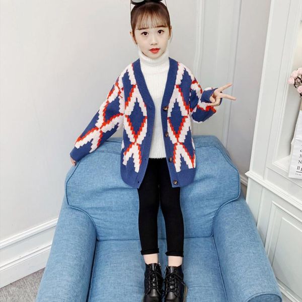 pullover girl sweater kids outwear  2021 fleece thicken warm winter autumn knitting christmas gifts cardigan children clothing, Blue
pullover girl sweater kids outwear  2021 fleece thicken warm winter autumn knitting christmas gifts cardigan children clothing, Blue
