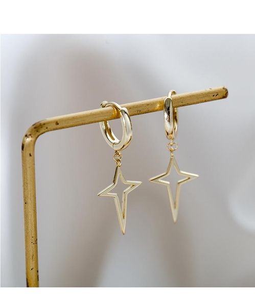 hoop & huggie 2021 fashion gold color geometric hollow star cross pendant earrings for women men piercing jewelry gift, Golden;silver
hoop & huggie 2021 fashion gold color geometric hollow star cross pendant earrings for women men piercing jewelry gift, Golden;silver