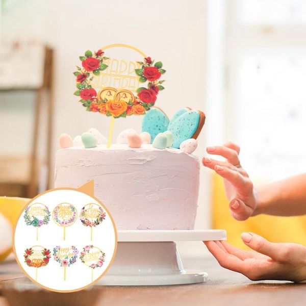 other festive & party supplies 6pcs novel acrylic flower printing cake ers (assorted color)
other festive & party supplies 6pcs novel acrylic flower printing cake ers (assorted color)