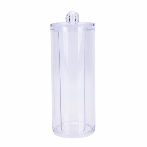 acrylic cotton swab organizer box portable round container storage case make up pads q-tip for home el office bottles & jars
acrylic cotton swab organizer box portable round container storage case make up pads q-tip for home el office bottles & jars