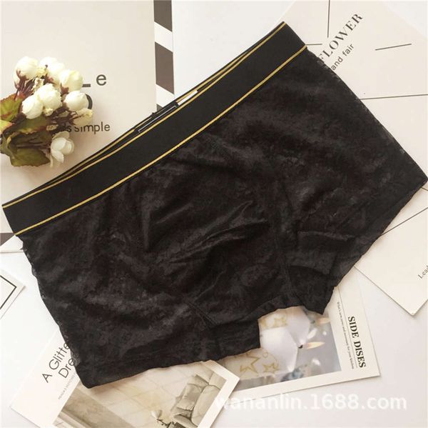 ppm027 men's all lace flat angle low waist underwear with flower pattern and hollow out breathable bag hip, Black;white
ppm027 men's all lace flat angle low waist underwear with flower pattern and hollow out breathable bag hip, Black;white