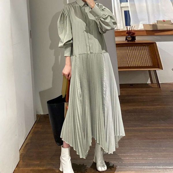casual dresses dress women clothesminority french stripe lapel single breasted high waist sleeve irregular pleated long skirt zths, Black;gray
casual dresses dress women clothesminority french stripe lapel single breasted high waist sleeve irregular pleated long skirt zths, Black;gray