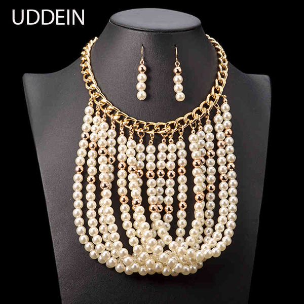 jewelry sets uddein set tassel pendant simulated pearl necklace wedding bridal vintage maxi women collar, Black
jewelry sets uddein set tassel pendant simulated pearl necklace wedding bridal vintage maxi women collar, Black