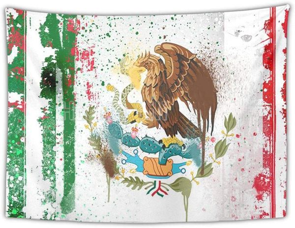 tapestries polyester tapestry with cool mexican flag art home decor