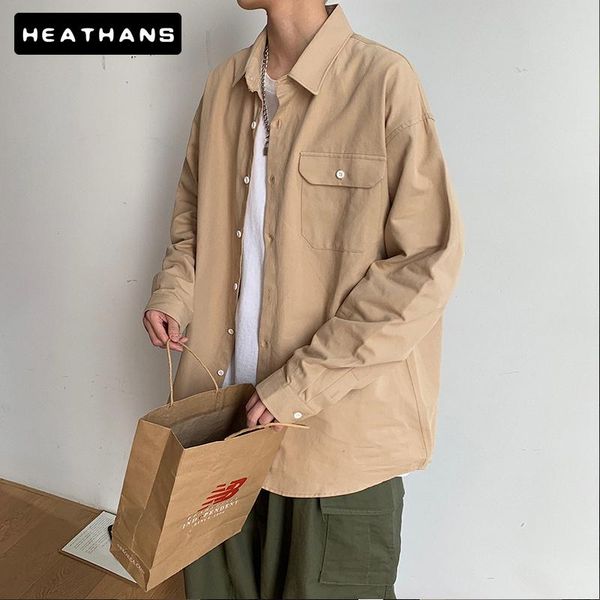 mens spring shirts japanese style long-sleeve shirt men korean casual lazy for loose solid color workwear jacket men's, White;black
mens spring shirts japanese style long-sleeve shirt men korean casual lazy for loose solid color workwear jacket men's, White;black