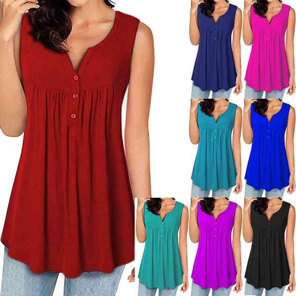 summer women oversized t shirt casual loose o-neck sleeveless black t shirt woman fashion pleated button white tank camiseta 210414
summer women oversized t shirt casual loose o-neck sleeveless black t shirt woman fashion pleated button white tank camiseta 210414