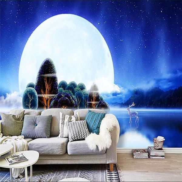 shuhiko papel de parede romantic beautiful moon blue forest deer dark night empty wall custom large fresco green wallpaper wallpapers
shuhiko papel de parede romantic beautiful moon blue forest deer dark night empty wall custom large fresco green wallpaper wallpapers