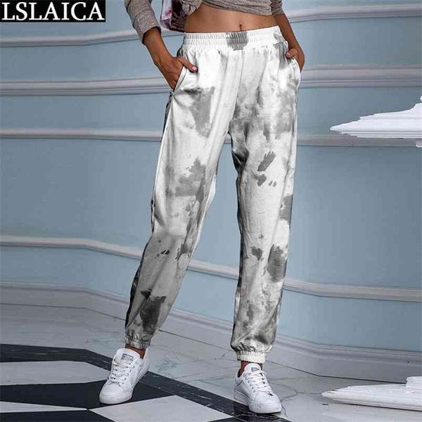 women sweatpants casual tie dye print mid waist woman pants autumn plus size long trousers sportswear drop 210515, Black;white
women sweatpants casual tie dye print mid waist woman pants autumn plus size long trousers sportswear drop 210515, Black;white