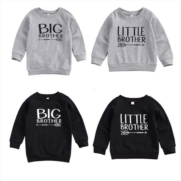 big brother little sweatshirts, round neck letter pattern printed matching outfits, Black
big brother little sweatshirts, round neck letter pattern printed matching outfits, Black