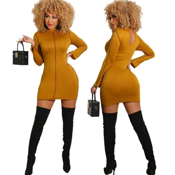 women long sleeve turtleneck bodycon mini dress with face mask shield set solid color hollow out backless clubwear 4xl casual dresses, Black;gray
women long sleeve turtleneck bodycon mini dress with face mask shield set solid color hollow out backless clubwear 4xl casual dresses, Black;gray