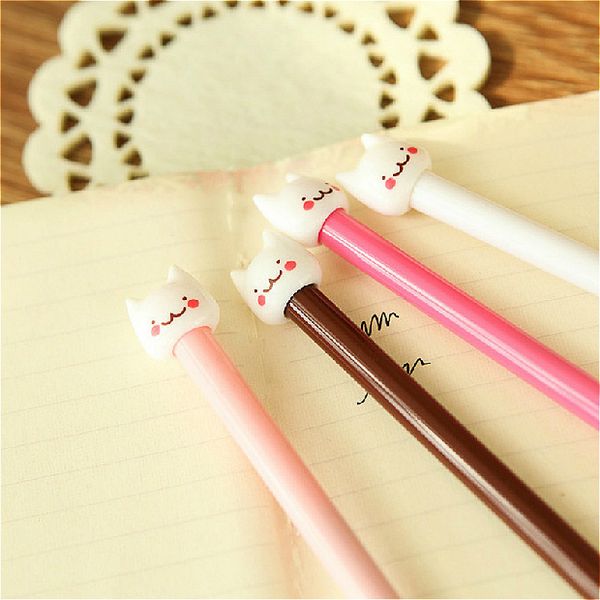 6pieces/lot 2019 white cathead ballpoint pen kawaii creative lovely black ink tools student writing office stationery, Blue;orange
6pieces/lot 2019 white cathead ballpoint pen kawaii creative lovely black ink tools student writing office stationery, Blue;orange