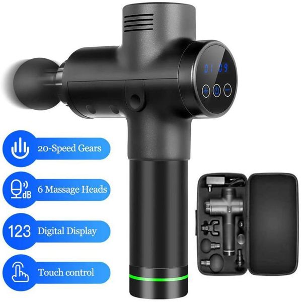 massage gun lcd display electric neck massager smart muscle body pain relief relaxation exercising equipment
massage gun lcd display electric neck massager smart muscle body pain relief relaxation exercising equipment