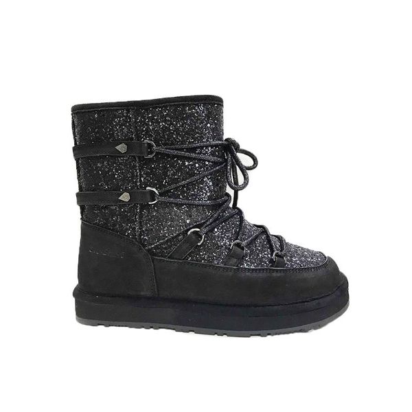boots women glitter snow boot genuine leather upper with real wool lining platform warm ankle shoes fur bling female casual, Black
boots women glitter snow boot genuine leather upper with real wool lining platform warm ankle shoes fur bling female casual, Black