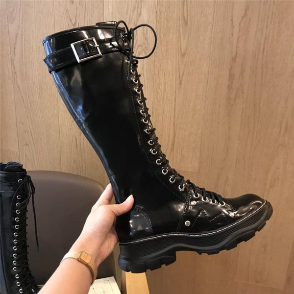 women black luxury high boots platform shoes woman autumn fashion motorcycle ladies lace-up combat long boot
women black luxury high boots platform shoes woman autumn fashion motorcycle ladies lace-up combat long boot