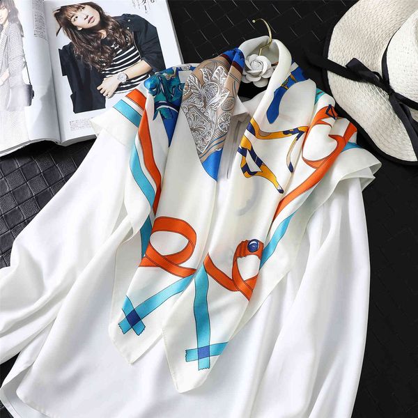 twill satin new hangzhou silk tourism super large square scarf women's line printed shawl, Blue;gray
twill satin new hangzhou silk tourism super large square scarf women's line printed shawl, Blue;gray