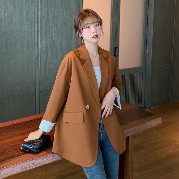women's suits & blazers 2021 women spring casual fashion suit female solid color elegant coats ladies slim long cotton business, White;black
women's suits & blazers 2021 women spring casual fashion suit female solid color elegant coats ladies slim long cotton business, White;black