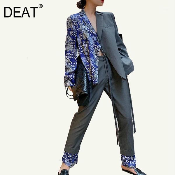 turn-down collar full sleeved printed waist blets blazer spring and length office lady pants set wj77705l two piece dress, White
turn-down collar full sleeved printed waist blets blazer spring and length office lady pants set wj77705l two piece dress, White