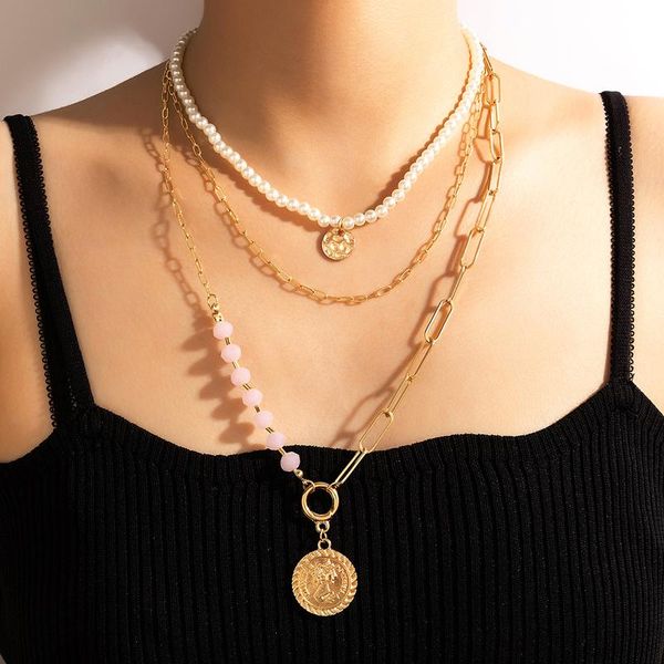pendant necklaces tocona trendy portrait necklace for women multi-layer bohemian pearl choker boho jewelry engagement gift 18300, Silver
pendant necklaces tocona trendy portrait necklace for women multi-layer bohemian pearl choker boho jewelry engagement gift 18300, Silver
