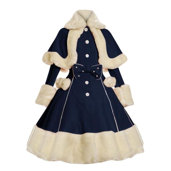 casual dresses winter lolita dress women thick warm fur collar bowknot sweet princess overcoat halloween cosplay vintage party costume, Black;gray
casual dresses winter lolita dress women thick warm fur collar bowknot sweet princess overcoat halloween cosplay vintage party costume, Black;gray