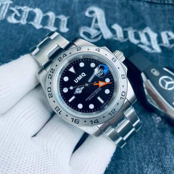 wristwatches men's automatic mechanical watch explorer sports wristwatch stainless steel sapphire glass black white gmt, Slivery;brown
wristwatches men's automatic mechanical watch explorer sports wristwatch stainless steel sapphire glass black white gmt, Slivery;brown