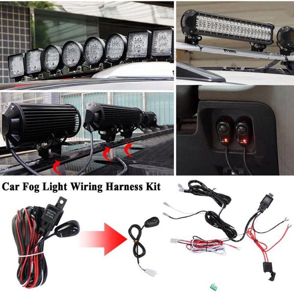 other auto electronics universal car fog light wiring harness kit loom for led work driving bar with fuse and relay switch 12v 40a
other auto electronics universal car fog light wiring harness kit loom for led work driving bar with fuse and relay switch 12v 40a