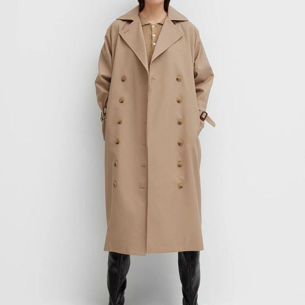 women's trench coats women coat black/ khaki overcoat casual cotton double breasted long jacket with belt on sleeve, Tan;black
women's trench coats women coat black/ khaki overcoat casual cotton double breasted long jacket with belt on sleeve, Tan;black