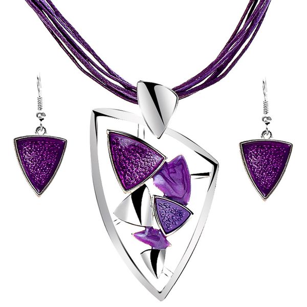 zoshi fashion african jewelry set leather chain enamel for party bridal jewelry summer jewelry, Silver
zoshi fashion african jewelry set leather chain enamel for party bridal jewelry summer jewelry, Silver