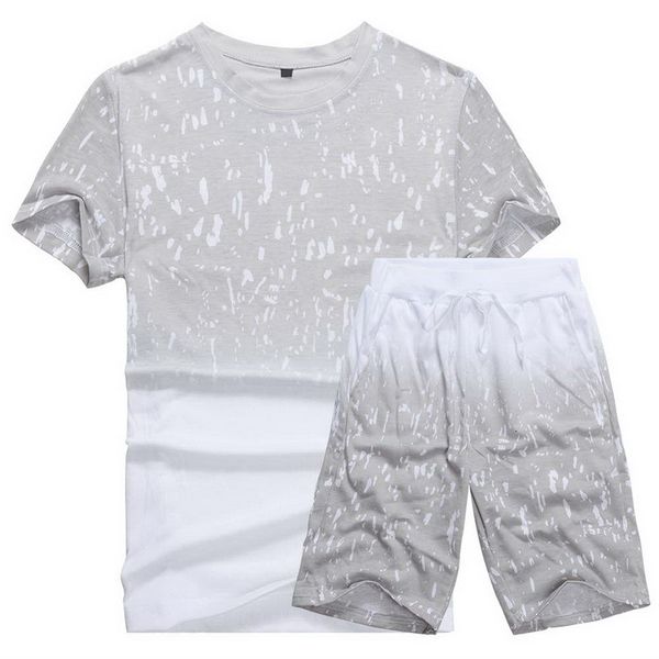 men's tracksuits lasperal casual shirt suit summer print o neck slim fit leisure cotton brand clothing male short sleeve t set ocr0, Gray
men's tracksuits lasperal casual shirt suit summer print o neck slim fit leisure cotton brand clothing male short sleeve t set ocr0, Gray