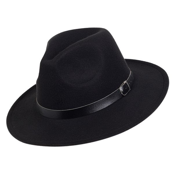men women wide big brim wool felt fedoras hat spring autumn women fedoras hat with belt buckle jazz trilby caps gorras, Blue;gray
men women wide big brim wool felt fedoras hat spring autumn women fedoras hat with belt buckle jazz trilby caps gorras, Blue;gray