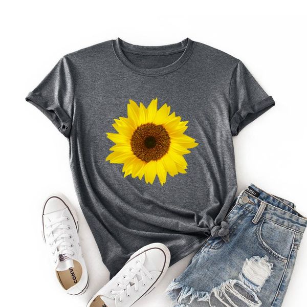 women's t-shirt woman short sleeve colored graphic tees summer female shirts for women flower plant nature sunflower top, White
women's t-shirt woman short sleeve colored graphic tees summer female shirts for women flower plant nature sunflower top, White