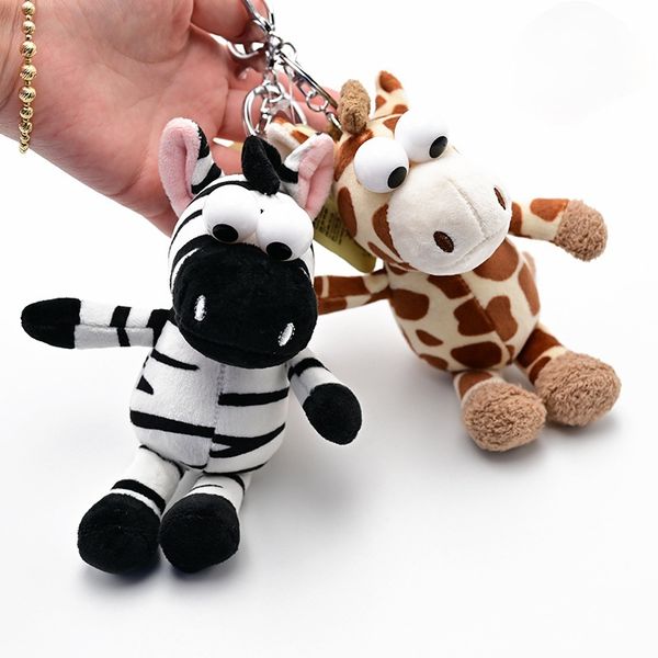 new cartoon zebra giraffe animal forest plush toy key chain back package pendant gift doll key chain package pendant, Silver
new cartoon zebra giraffe animal forest plush toy key chain back package pendant gift doll key chain package pendant, Silver