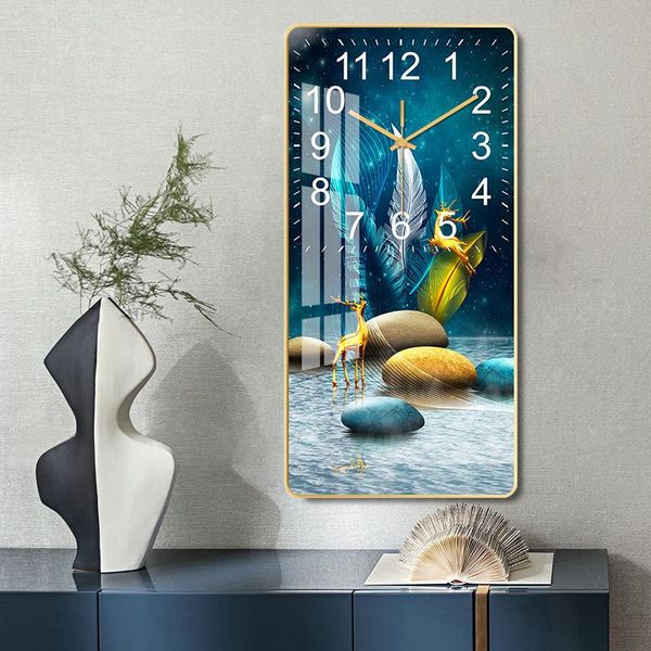 rectangular crystal porcelain clock living room study wall fashion simple silent creative clocks home decor
rectangular crystal porcelain clock living room study wall fashion simple silent creative clocks home decor