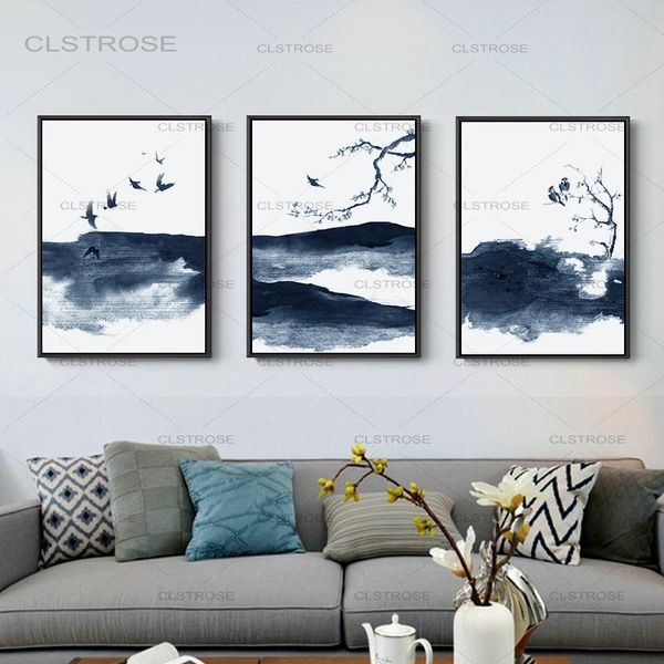 paintings chinese abstract blue ink landscape canvas flying birds poster and print wall art pictures for living room decor
paintings chinese abstract blue ink landscape canvas flying birds poster and print wall art pictures for living room decor