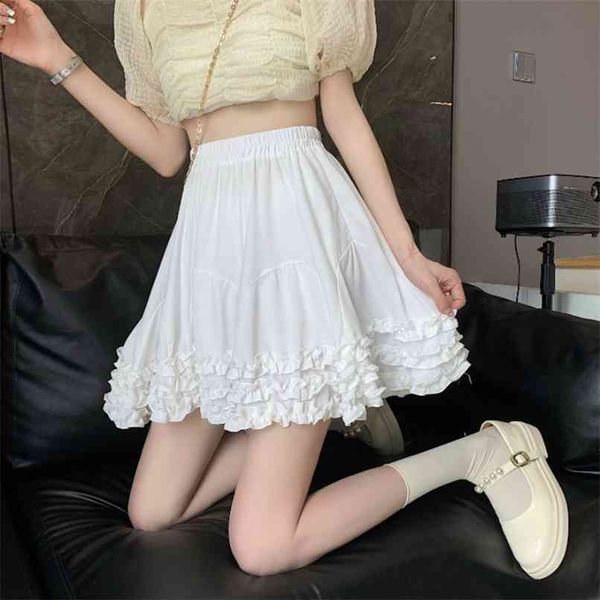 white thin poncho a-word skirt women's wear-reducing summer korean version of a hundred high-waisted 210529, Black
white thin poncho a-word skirt women's wear-reducing summer korean version of a hundred high-waisted 210529, Black
