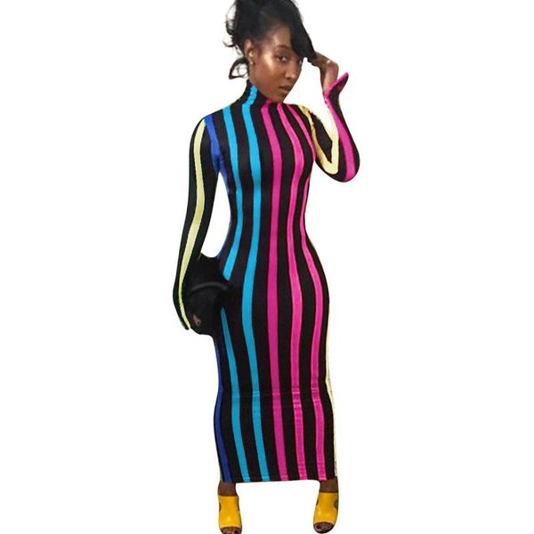 autumn winter turtleneck long sleeve maxi dress women clothes striped print sheath ankle-length vintage bodycon casual dresses, Black;gray
autumn winter turtleneck long sleeve maxi dress women clothes striped print sheath ankle-length vintage bodycon casual dresses, Black;gray