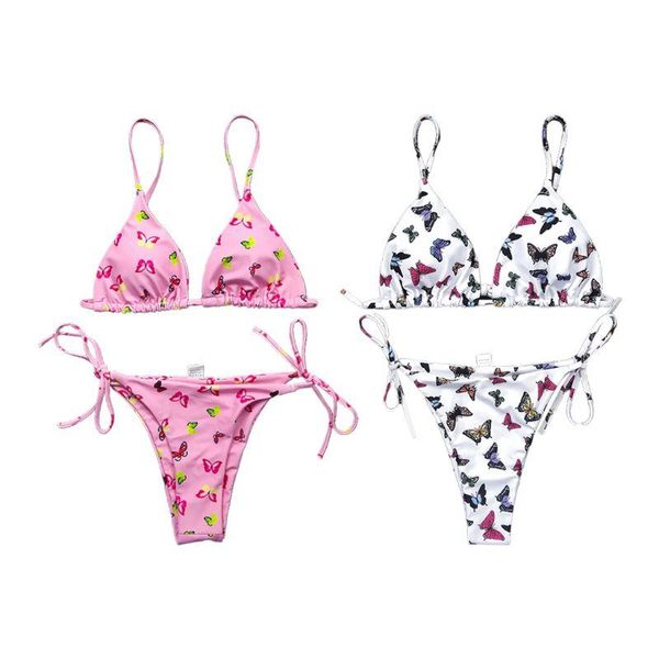 women two piece brazilian micro bikini set colorful butterfly printed swimsuit side tie triangle bathing suit one-piece suits
women two piece brazilian micro bikini set colorful butterfly printed swimsuit side tie triangle bathing suit one-piece suits