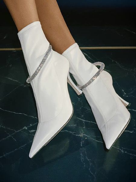 boots famous design leroy ankle boots pointed toe sock boot black white crystal embellishment high heels party wedding fashion booty
boots famous design leroy ankle boots pointed toe sock boot black white crystal embellishment high heels party wedding fashion booty