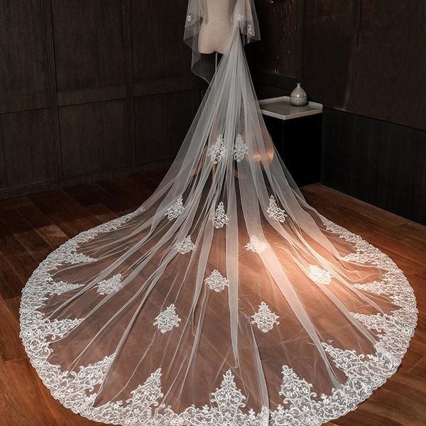 bridal veils double layer applique edge veil 2021 cathedral headdress polyester wedding dress accessories, Black
bridal veils double layer applique edge veil 2021 cathedral headdress polyester wedding dress accessories, Black